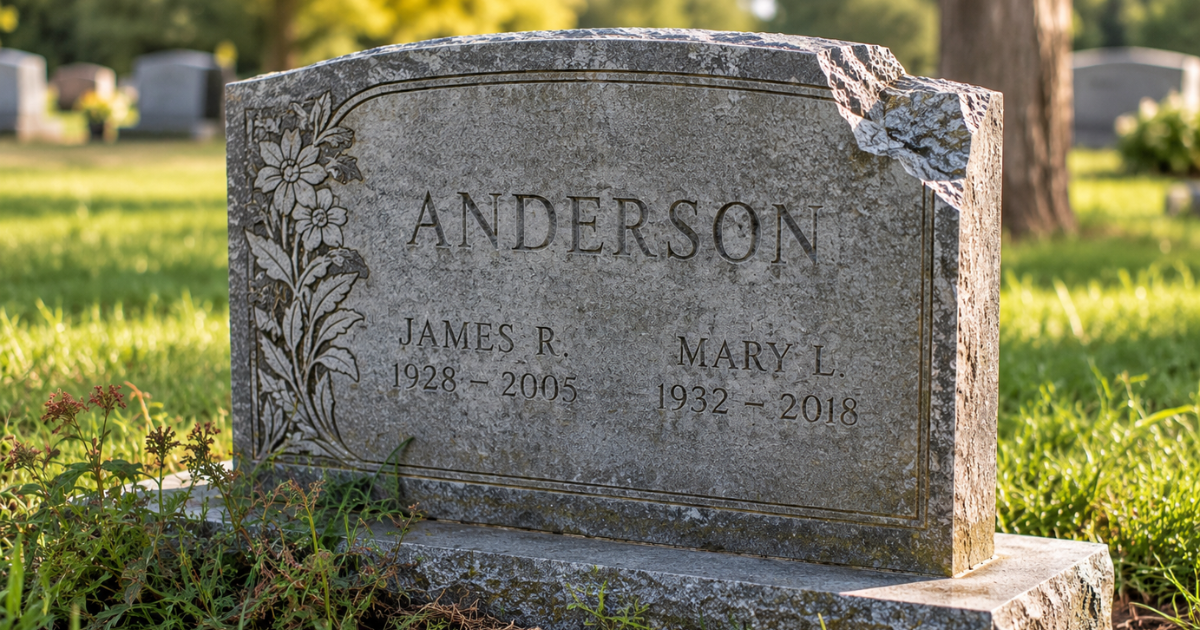 Not Knowing What to Do When a Headstone Is Damaged